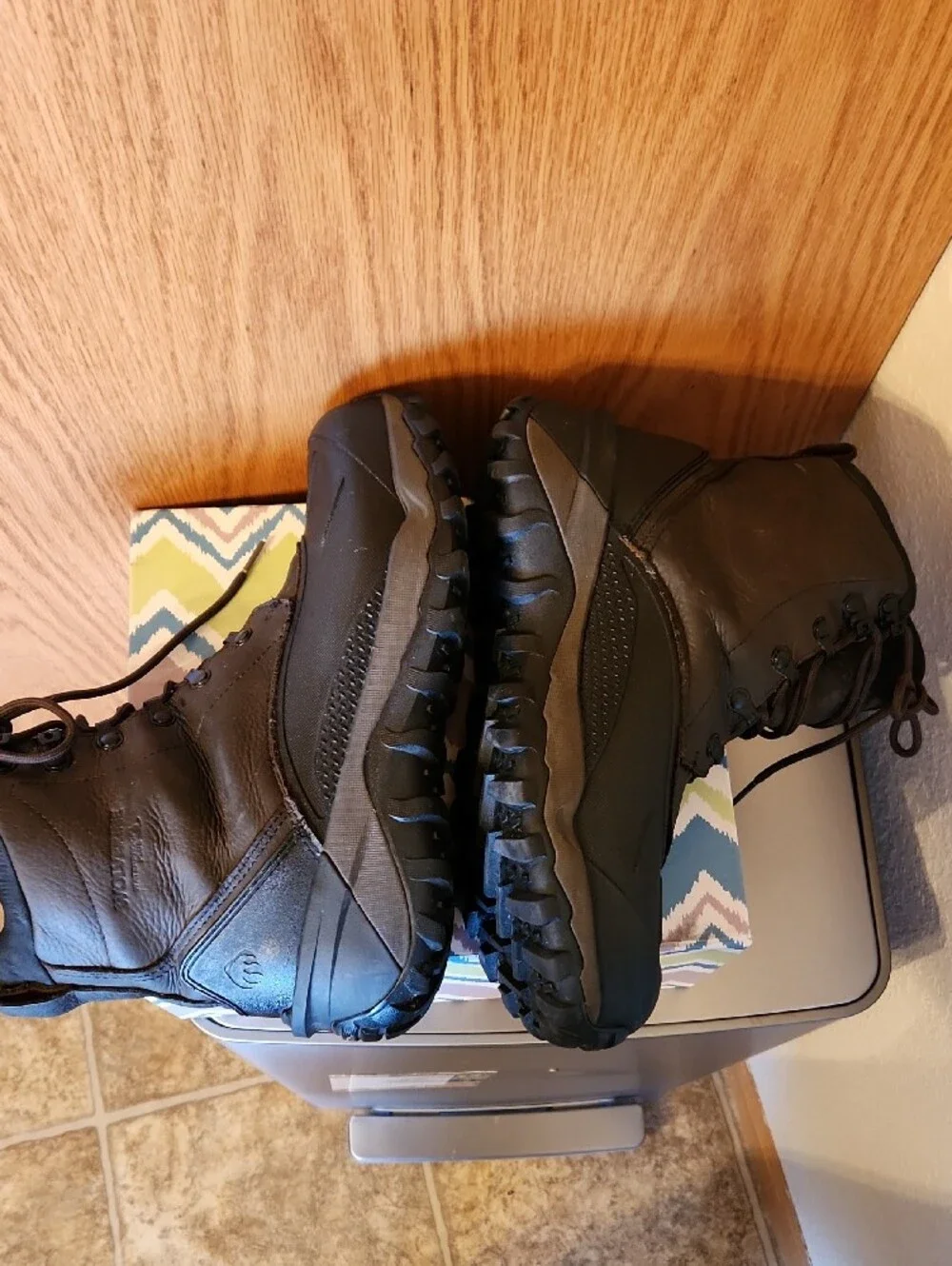 Wolverine Brown  Lace-Up Waterproof Work Boots